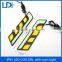 Car Styling LED Switchback ice blue Amber Universal Daytime Running Light COB DRL Waterproof Yellow Turn Signal Fog Light