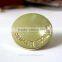 a crystal gold color jeans button