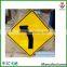 Hot galvanzied steel reflective traffic road sign