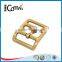 Engraved Logo Gold Metal Lady Shoes Buckles