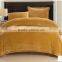 2014 wholesale popular thick Polyester Bright plain color flannel blanket and pillow case