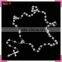 Bead chain necklaces designs with cross pendant, rose beaded necklaces jewellery