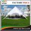 Outdoor Event Star Marquee Diameter 16m in UV-protected PVC Top Weatherproof Sun Shelter Canopy for 88 Guests Seated at Tables