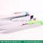 Promotional white color barrel triangle shape pen