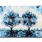 Hot Selling New Designs Modern Abstract Blue Tree Canvas Painting