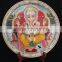 Indian Marble Thali Plate Handicraft Religious Gift Decor Rich Art And Craft Hindu God Puja Ganesha Miniature Painting Jaipur