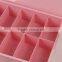 Wholesale Hot Sell Plastic Pink Multifunctional 10 Interlayers Storage Box With Ild