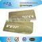 Free sample Cut letters metal VIP card gold metal card for members