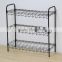 metal bar wire shoes storage and shoes rack in living room