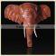 Modern home wall decor hanging polyresin elephant head figure wholesale
