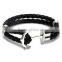 fashion accessories bracelet woman 2017 leather bracelet anchor bracelet