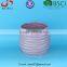 BSCI Audit Factory Decorative colourful Ceramic Wavy surface Design Planter, glazed ceramic flower pot