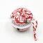 NEW Design 2017 Red White Snow Flower Holiday Tree Hanging Ornament Christmas Decorative Metal Bell