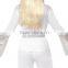 Wholesale Custom Women's halloween white top pants and belt 70's Disco Lady Costumes Adults