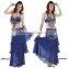 Fashion Nickle Coin Bollywood Dress Hand Make Show Skirts STELISY A0011Set
