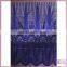 Blue fashion nylon big pattern tulle embroidery mesh swiss lace fabric