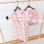 New arrival cotton pajamas set for women and girls summer household clothing set
