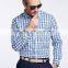 new design Small checked Blends cotton men shirt SL0075