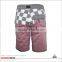 OEM apparel 100% polyester skull printed cheap surf board shorts