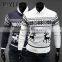 Men christmas pullover Custom o-neck reindeer jacquard pattern knitted sweater