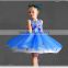 2016 New Blue Princess Dress For Little Girl Adorable Girl Party Dress Cute Kids Wear GD90427-9