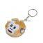 Plush Keychain & Keyring Monkey Animal Silver Tone Brown Emoji Smiley Pattern Carved 11cm x 5.2cm