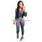 B33778A 2017 Fashion Women winter 2pcs outfit jogging sweat top and pants set