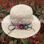 Tourism Vacation Sunshade Beach Straw Hat Bowknot Flower Hat