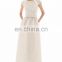 Fancy Cap Sleeve Full Length Evening Gown with V-back