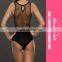 Women Sheer Sheen Sequined Sexy Dot Gleaming Teddy Lingerie