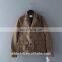 OEM New Design Hot Selling casual Men Brown Suede Biker Jacket multi pockets jacket