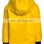 Design Your Own Waterproof Polyester Women Yellow Rain Coat