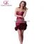Grace Karin Sexy Ladies Strapless Black And Red Short Mini Cocktail Dresses CL3106-1