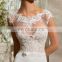 Rich lace and ribbon beautiful classic wedding gown new arrival.