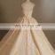 Real Photo Silver Wedding Dress Heavy Lace Wedding Gown