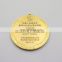 high quality custom gold plated medals for wedding
