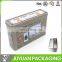 2015 new style rectangular biscuit tin containers with oem custom design