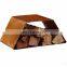 Modern Wood Storage Corten Steel Firewood Holder Stacker