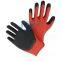 Excellent Grip Polyester Liner Latex Crinkle Coated Construction Gloves