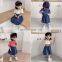 5239 Children clothing summer baby girls t-shirt and skirt clothing set