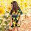 INS Baby Girl Jumpsuit Kids Summer sunflower Print Romper Short sleeve