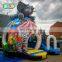 paradise elephant inflatable bouncer jumping bouncy castle bounce house with slide