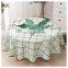 Waterproof Cotton Linen All Over Printed Fancy Round Table Cloth For Living Room Coffee Table