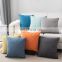Wholesale Custom Design Luxury Linen Solid Color Plain Square Decorative Throw Pillow For Sofa