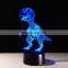 Jurassic Park LED Night Light 3D Dinosaur Lamp Battery Power Atmosphere Light Exhibition Kid Christmas Boy Gift Toy Animal