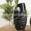 Chaozhou Supplies Cheap Bulk Interior Furnishings Silver Plated Inlaid Elegant Handmade Resin Plant Vase