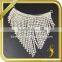 Fashion iron on neckline rhinestone diamond welding clear crystal women collar for garment FB-078