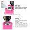 Nail Sterilizer Trimming Nail Metal Tool Sterilization Box with Overheating Protection Device(Pink)