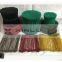 Green colour PVC coated wire ties, PVC coated double loop wire ties