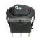 5pcs Car Van Dash Round 12V 20A Illuminated LED Fog Light Rocker Switch On/Off